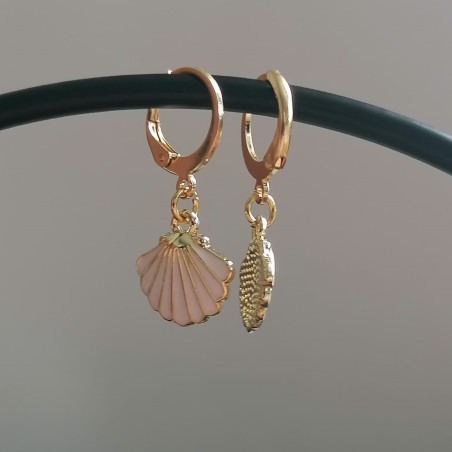 White Seashell Earrings