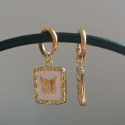 Golden Butterfly Earrings