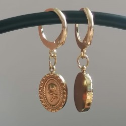 Golden Rosecharm Earrings