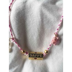 Pink Happy Necklace