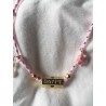 Pink Happy Necklace