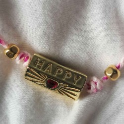 Pink Happy Necklace