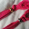 Bracelet Lint Pink Silver