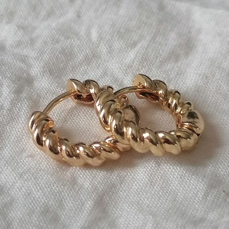 Twisted Hoops Gold