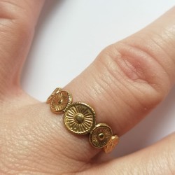 Golden Coin Ring