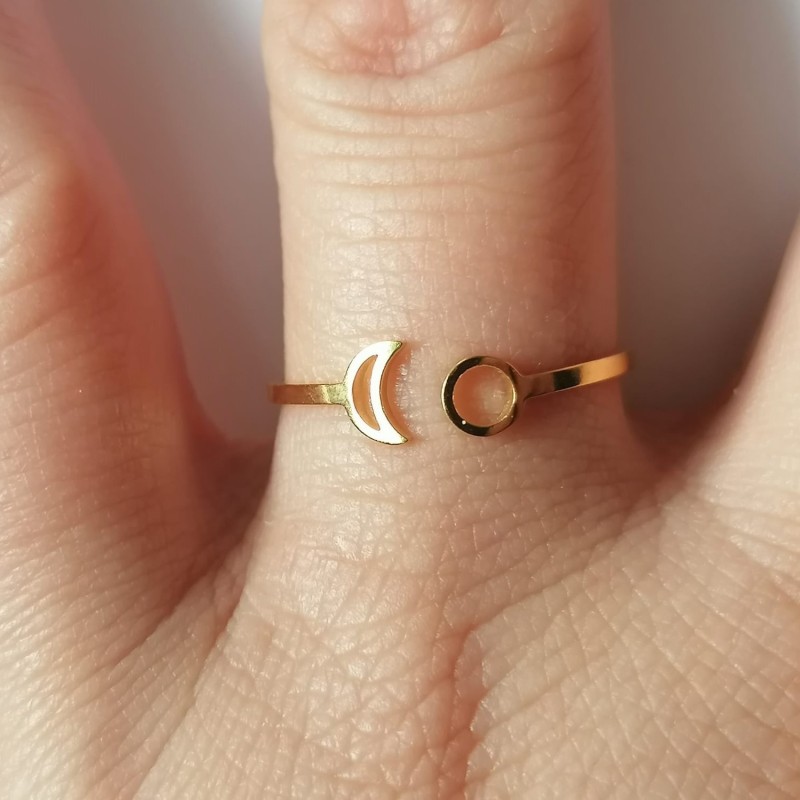 Golden Moon Ring