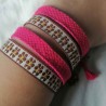 Bracelet Lint Pink Gold