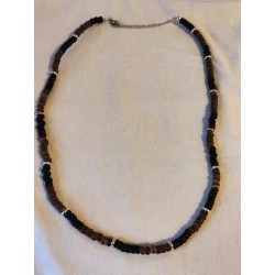 Beaded Necklace Silver