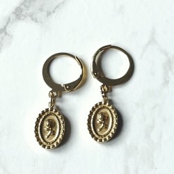 Golden Rosecharm Earrings