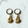 Golden Seashell Earrings