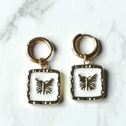 Golden Butterfly Earrings