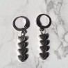 Silver Hearts Earring