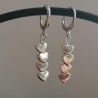 Silver Hearts Earring